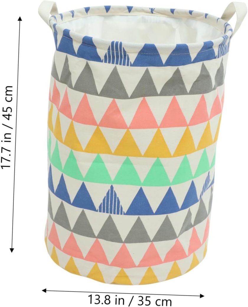 Cartoon Laundry Hamper for Foldable Cloth Bin for Clothes and Storage Laundry Basket for College Dorm and Nursery Organization - Image 2