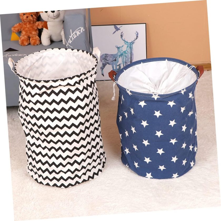 Folding Laundry Basket with Handle Collapsible Storage Holder for Clothes Organizer for Everyday Use Height for Dirty - Image 2